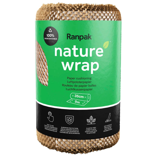 8719327658000 - Waben-Packpapier NatureWrap 350 cm x 90 m braun 1 Rolle 8719327658000 Ranpak