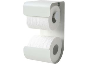 8719401651057 - Brix Toilettenpapierhalter 2 Rollen Weiß - weiß
