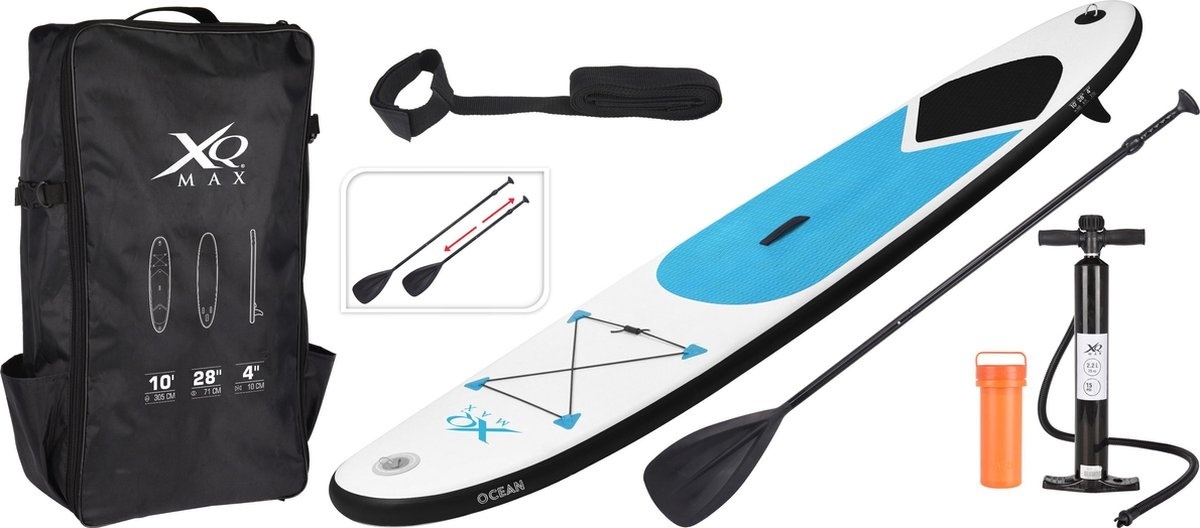 8719407069757 - XQ Max SUP Board 6-teiliges Set - 305cm - Blau  Weiß