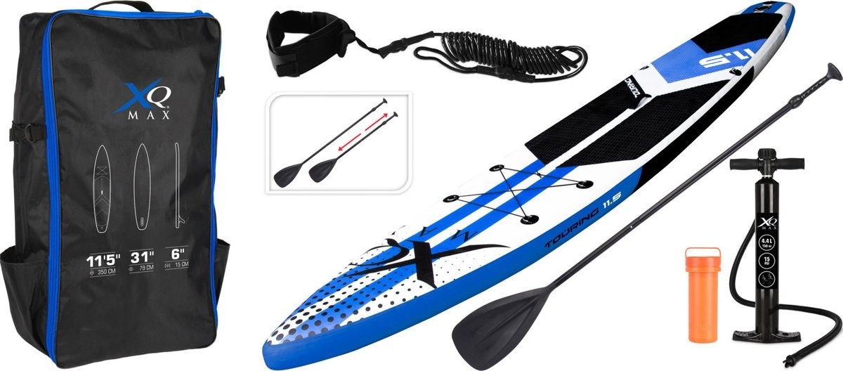 8719407081124 - SUP Board Set - 350cm - Blau Schwarz Weiß