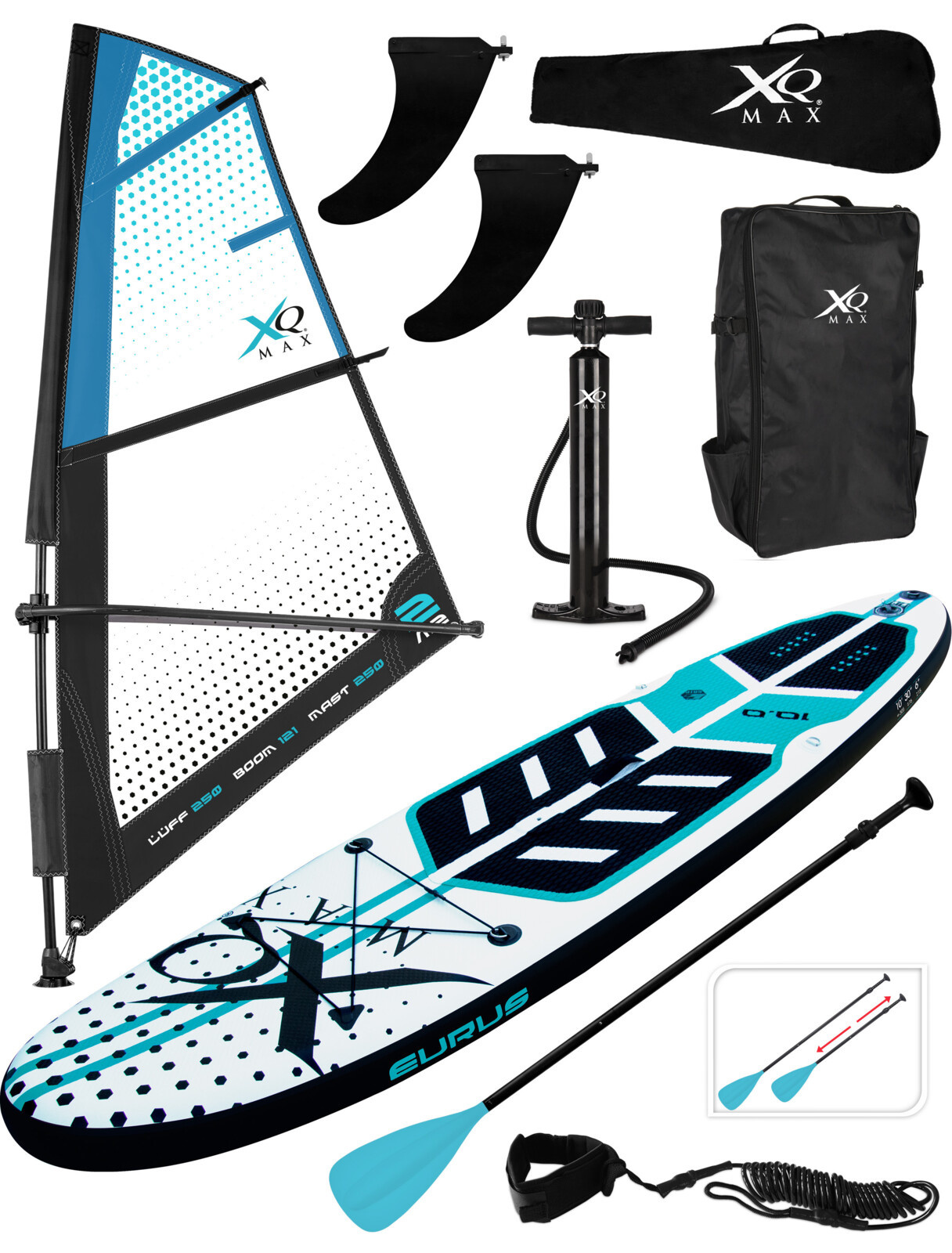 8719407096517 - XQ max Sup Board - Extra Stabil - 305cm - Blau