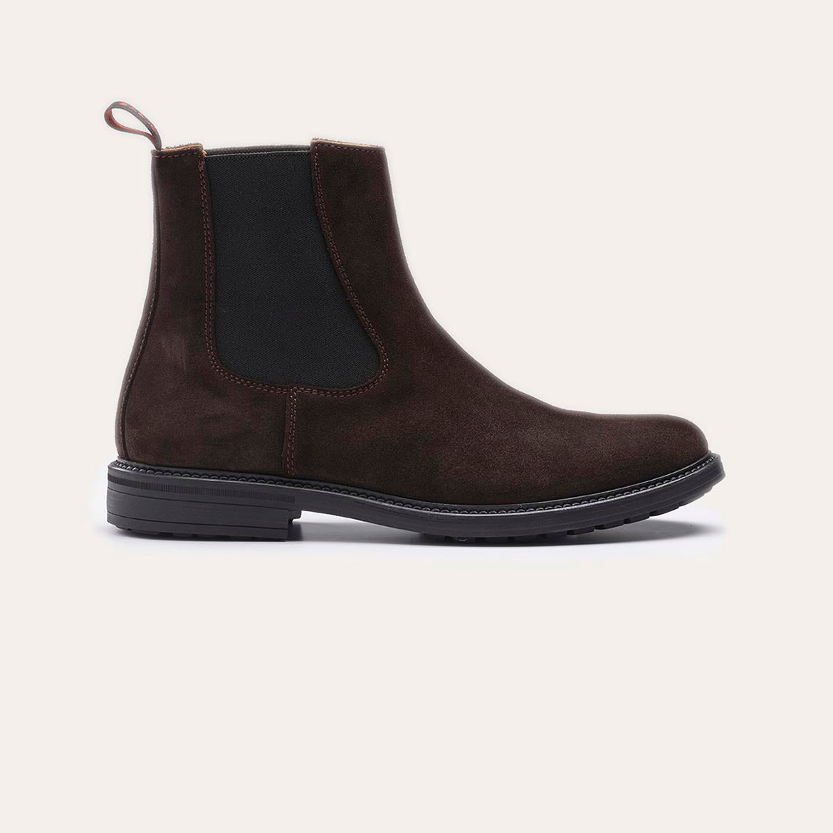 8719427245087 - Greve Chelsea Boots - Dunkelbraun - Wildleder - Größe 46 -