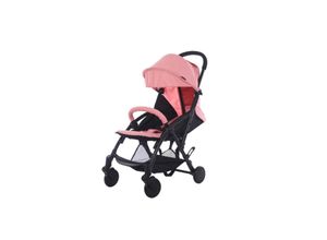 8719497226344 - Cabino Compact Buggy inkl Regenüberzug und Einkaufstasche schwarz pink