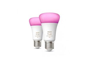 8719514328365 - Hue LED-Leuchtmittel 871951432836500 EEK F (A - G) Hue White & Col Amb E27 Doppelpack 2x570lm 60W E27 13 W Warmweiß bis Kaltweiß EEK F (A