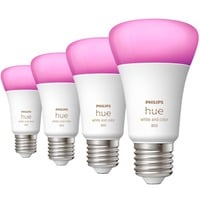 8719514328402 - Hue LED-Leuchtmittel (4er Set) 871951432840200 EEK F (A - G) Hue White & Col Amb E27 Viererpack 4x570lm 60W E27 26 W Warmweiß bis Kaltweiß