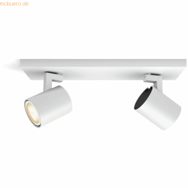 8719514338142 - Hue LED-Deckenstrahler 871951433814200 Hue White Amb Runner Spot 2 flg Weiß 2x350lm inkl Dimmschalter GU10 10 W