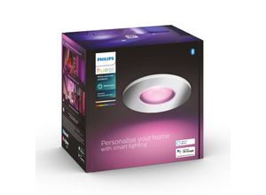 8719514355347 - Hue LED-Einbauleuchte 871951435534700 Hue White & Col Amb Xamento Einbauspot silber 1er LED fest eingebaut 57 W