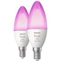 8719514356719 - Hue LED-Leuchtmittel (Erweiterung) 871951435671900 EEK G (A - G) Hue White & Col Amb Doppelpack E14 2x470lm E14 106 W Warmweiß bis