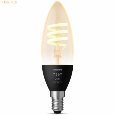 8719514411807 - PHILIPS Hue White Amb Filament E14 Einzelpack Leuchtmittel 2200-4500