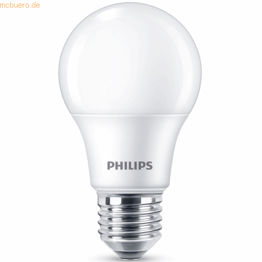 8719514452442 - Led Normallampe mit 60W E27 Sockel Matt Warmwhite (2700K) 6er Pack (929002306256) - Philips