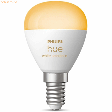 8719514491106 - Philips Hue White Amb E14 Luster Tropfen Einzelpack 470lm