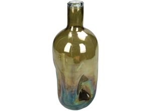 8719533202332 - Vase DENT BOTTLE hellbraun (BHT 9x23x9 cm)