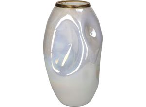 8719533250593 - Vase DENT weiß (BHT 17x30x17 cm)