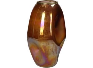 8719533250630 - Vase DENT hellbraun (BHT 17x30x17 cm)