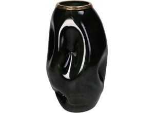 8719533250692 - Vase DENT schwarz (BHT 17x30x17 cm)