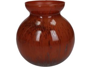 8719533279679 - Vase (LBH 15x15x16 cm) LBH 15x15x16 cm rot Blumenvase Blumengefäß