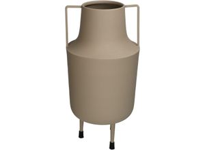 8719533286677 - Vase IRON (DH 18x38 cm) DH 18x38 cm beige Blumenvase Blumengefäß