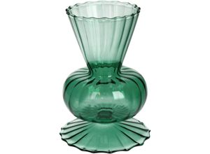 8719533385288 - Vase RETRO grün (BHT 9x13x9 cm) BHT 9x13x9 cm grün Blumenvase Blumengefäß