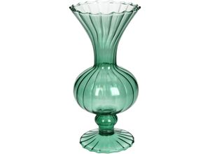 8719533385318 - Vase RETRO grün (BHT 10x2150x10 cm) BHT 10x2150x10 cm grün Blumenvase Blumengefäß