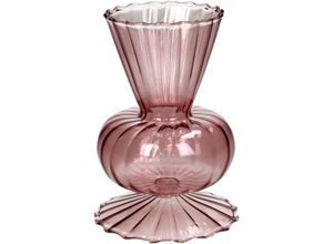 8719533385325 - Vase RETRO pink (BHT 9x13x9 cm) BHT 9x13x9 cm pink Blumenvase Blumengefäß