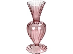 8719533385349 - Vase RETRO pink (BHT 10x20x10 cm) BHT 10x20x10 cm pink Blumenvase Blumengefäß