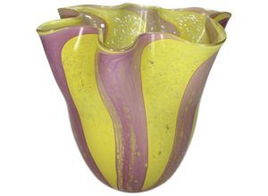 8719533385738 - Vase HAYLEY gelb (BHT 19x1950x19 cm) BHT 19x1950x19 cm gelb Blumenvase Blumengefäß