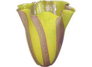 8719533385745 - Vase HAYLEY gelb (BHT 21x2450x21 cm) BHT 21x2450x21 cm gelb Blumenvase Blumengefäß