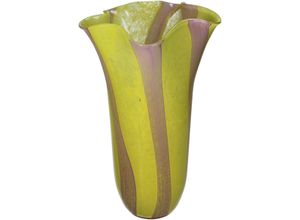 8719533385752 - Vase HAYLEY gelb (BHT 21x35x21 cm) BHT 21x35x21 cm gelb Blumenvase Blumengefäß