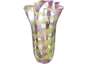 8719533385776 - Vase HAYLEY gelb (BHT 21x35x21 cm) BHT 21x35x21 cm gelb Blumenvase Blumengefäß