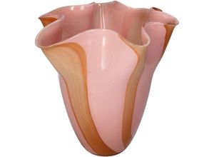 8719533385813 - Vase HAYLEY pfirsich (BHT 21x2450x21 cm) BHT 21x2450x21 cm orange Blumenvase Blumengefäß