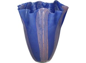 8719533385882 - Vase HAYLEY blau (BHT 21x2450x21 cm) BHT 21x2450x21 cm blau Blumenvase Blumengefäß