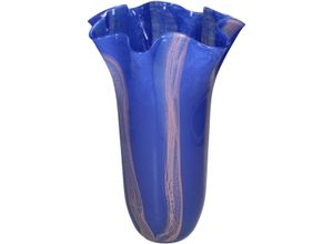 8719533385899 - Vase HAYLEY blau (BHT 21x35x21 cm) BHT 21x35x21 cm blau Blumenvase Blumengefäß