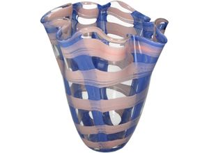 8719533385905 - Vase HAYLEY blau (BHT 21x2450x21 cm) BHT 21x2450x21 cm blau Blumenvase Blumengefäß