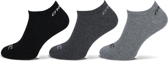 8719534078448 - ONeill unisex 3P Trainer Socken basic grau & schwarz 8719534078448 - ONeill unisex 3P Trainer Socken basic grau & schwarz