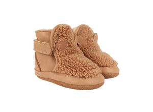 8719549222355 - Donsje - Krabbelschuhe RICHY - TEDDY BEAR gefüttert in light maple Gr15 16