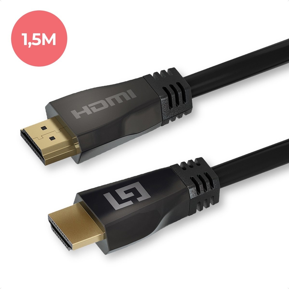 8719632953043 - HDMI 21 Kabel - 15M - 18Gbps - 4K (120 Hz) - 8K (60 Hz) - Schwarz