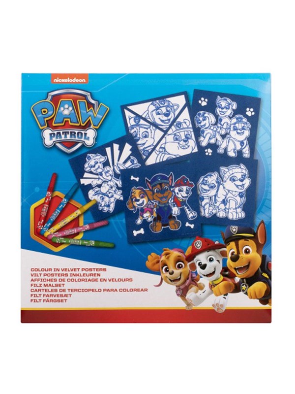 8719668006737 - PAW Patrol Felt colors 18x18 cm - 5 pieces