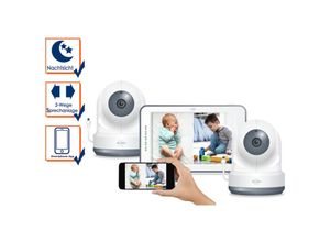 8719699345928 - - Babyphone mit Monitor & Überwachungskameras für 2 Kinder - kostenlose Handy App