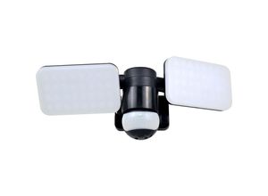 8719699349186 - - led Außenwandleuchte mit Bewegungsmelder Schwarz Breite 33cm Panels 10W IP54