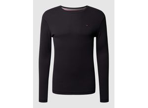 8719701100439 - Slim Fit Longsleeve mit Rippenstruktur