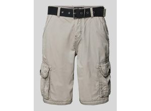 8719734454165 - Regular Fit Cargoshorts mit Stoffgürtel Modell DURRAS