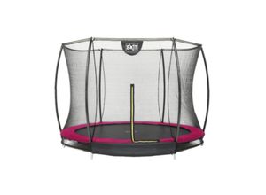 8719743250628 - Mm_unverified_brand - exit Silhouette Bodentrampolin ø244cm mit Sicherheitsnetz - rosa