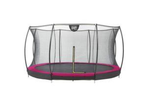 8719743250642 - Exit Toys - exit Silhouette Bodentrampolin ø366cm mit Sicherheitsnetz - rosa - Rosa