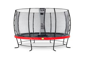 8719743251120 - Exit Toys - exit Elegant Trampolin ø427cm mit Economy Sicherheitsnetz - rot - Rot