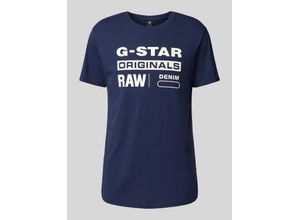 8719767822696 - Raw Graphic T-Shirt - Dunkelblau - Herren