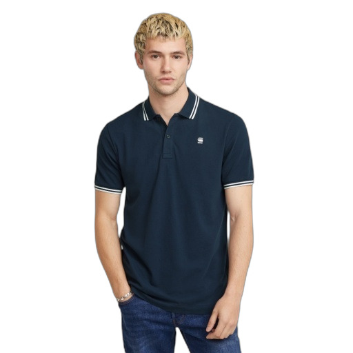 8719772196355 - Slim Fit Polo mit langen Ärmeln und Streifen Dunda 8719772196355 - Slim Fit Polo mit langen Ärmeln und Streifen Dunda