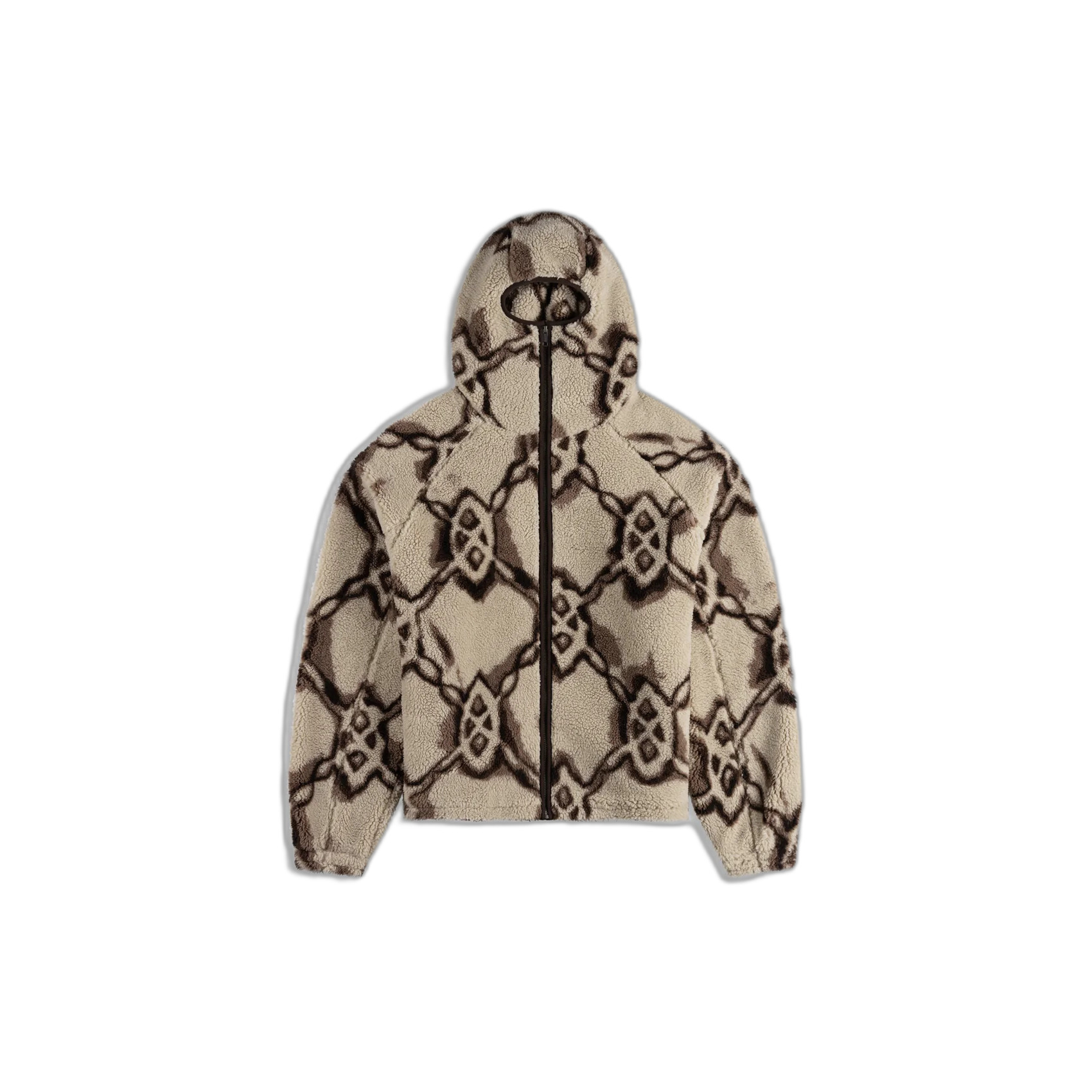 8719797369970 - Pull zippé à capuche avec motif Sherpa