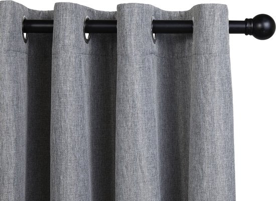 8719831797714 - Lifa Living - Silbergraue Luxusvorhänge - Verdunkelung - Polyester - mit 8 Aufhängeringen - 150 x 260 cm 8719831797714 - Lifa Living - Silbergraue Luxusvorhänge - Verdunkelung - Polyester - mit 8 Aufhängeringen - 150 x 260 cm
