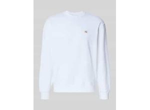 8719849449049 - Regular Fit Sweatshirt mit Logo-Patch Modell Terry