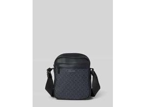 8719849865429 - Umhängetasche CALVIN KLEIN CK MUST MONO REPORTER S Herren Gr B H T 18cm x 24cm x 55cm schwarz Lederimitat Textil gemustert Taschen Schultertasche Herren Mini Bag kleine Tasche